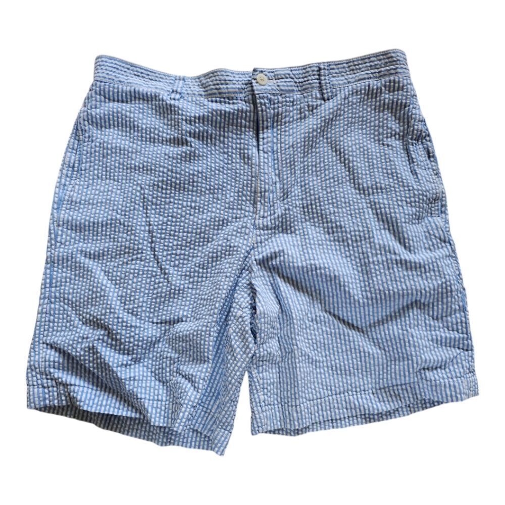VINEYARD VINES Mens Blue Seersucker Shorts‎ - Size 33